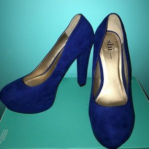 Blue Suede Heels